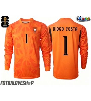 Portugalsko Diogo Costa #1 Brankářské Venkovní Dres MS 2026 Dlouhý Rukáv
